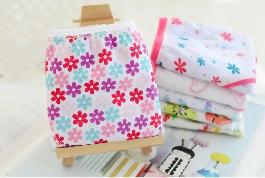 24pieces/Lot 100% Cotton Girls Underwear Chirdren Briefs Girls Panties  Kids Underwear2-12Years