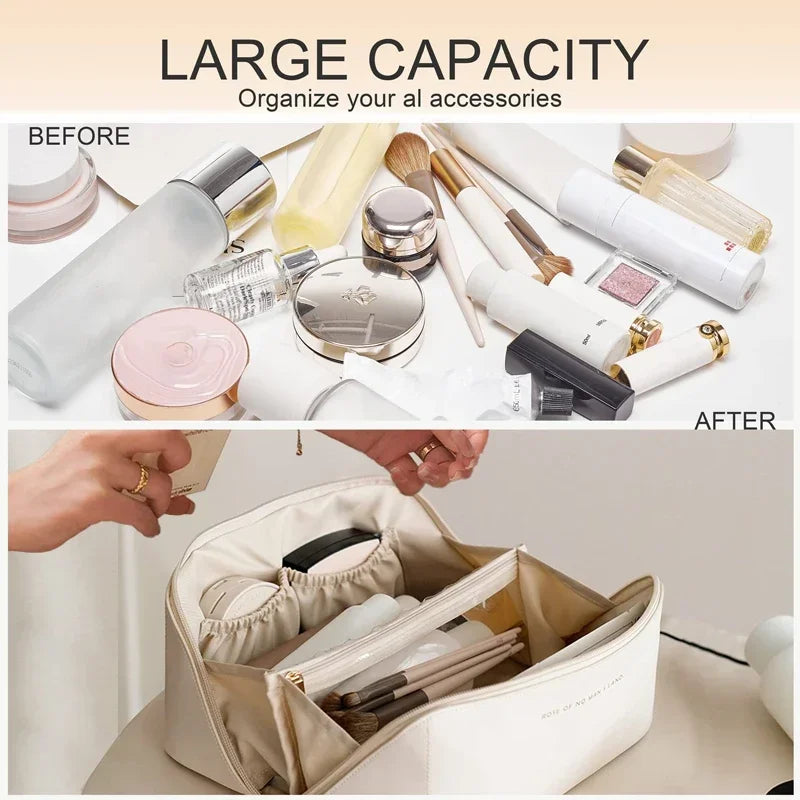 Makeup Organizer Female Toiletry Kit Bag Make Up Storage Pouch Luxury Lady Box, Cosmetic Bag, Organizer Bag For Travel Zip