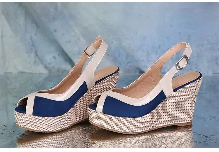 Size 33-40 Summer High Heel Wedges Sandals Female Peep Toe Leisure Platform Sandals Women Shoes