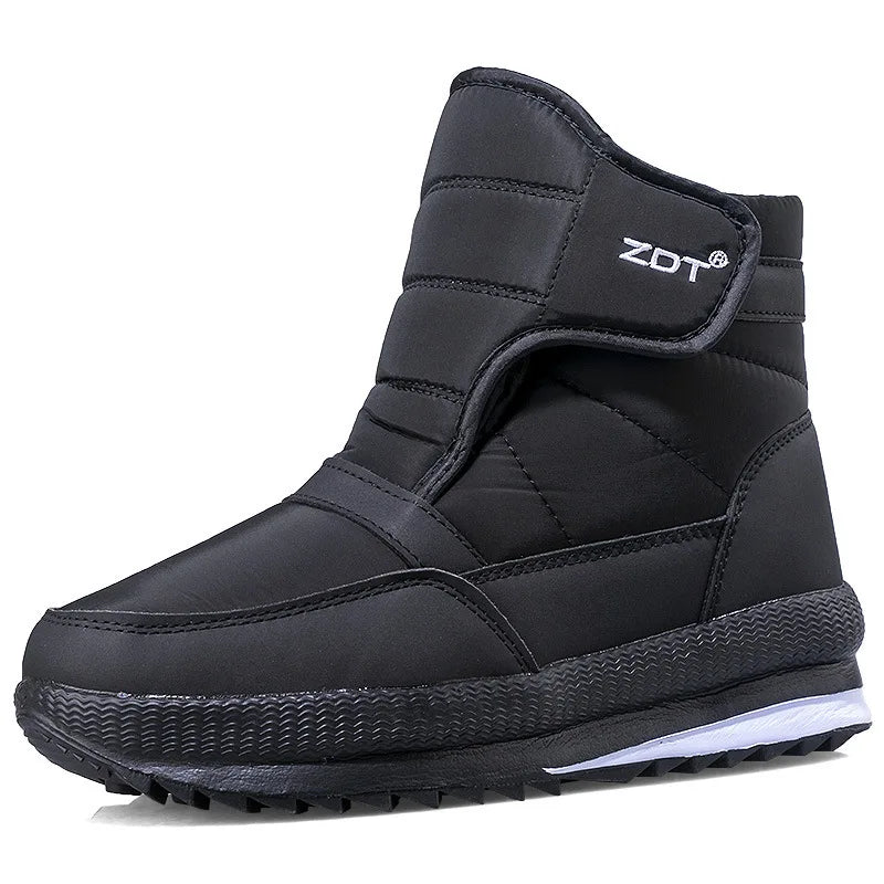 -40°C Winter Thicken Warm Men's Snow Boots Outdoor Waterproof Comfort Cotton Shoes Cold Resistant Non-slip Platform Ankle Boots
