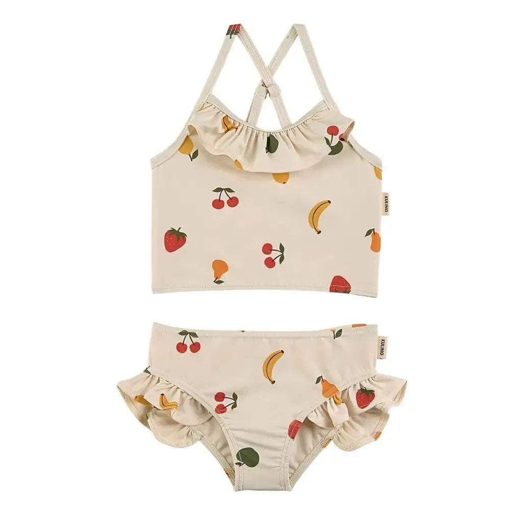Children’s KU Swimming Suit Baby Girls Flower Kawaii BC Mr TAO Clothes Boys Swimsuit Set Kids SwimWears Sister Brother Matching