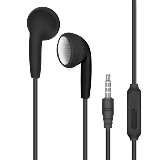 Auriculares intrauditivos blancos de 3,5mm para Samsung Galaxy, auriculares con cable y conector de micrófono para teléfonos móviles inteligentes, volumen ajustable