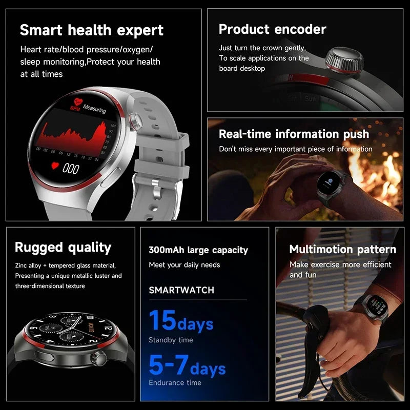 Xiaomi Watch 4 PRO Smart Watch Men GT4 Pro AMOLED HD Screen Bluetooth Call GPS NFC Heart rate Sports SmartWatch Man 2024 New