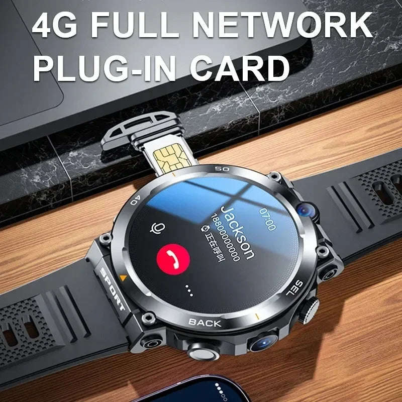 4G LTE H10 Smartwatch Dual Camera Video Calls Wifi NFC Door Access 1380mAh Battery Capacity SIM Card Smart Watch