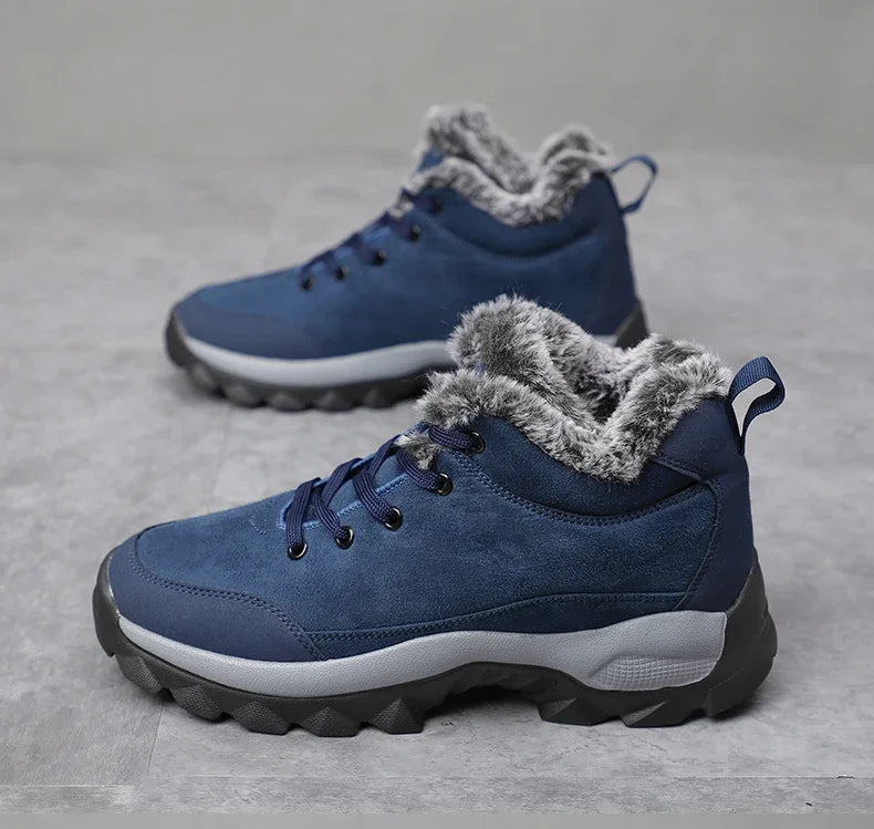Men Winter Snow Boots with Fur Outdoor Sneakers Men Shoes 2023 New Male Warm Footwear Ankle Boots for Men Botines Botas Hombre