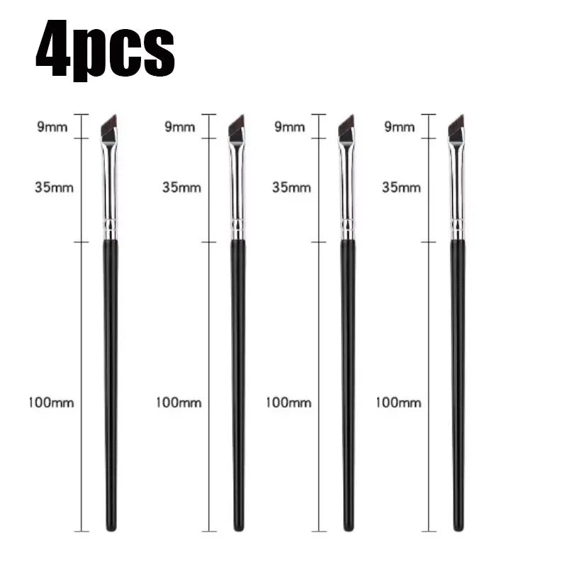 1/5pcs Eyeliner Brush Eyeshadow Blade Brush Detail Brush Diagonal Eyebrow Brushes Undereyelid To Sleeping Silkworm Makeup Tools