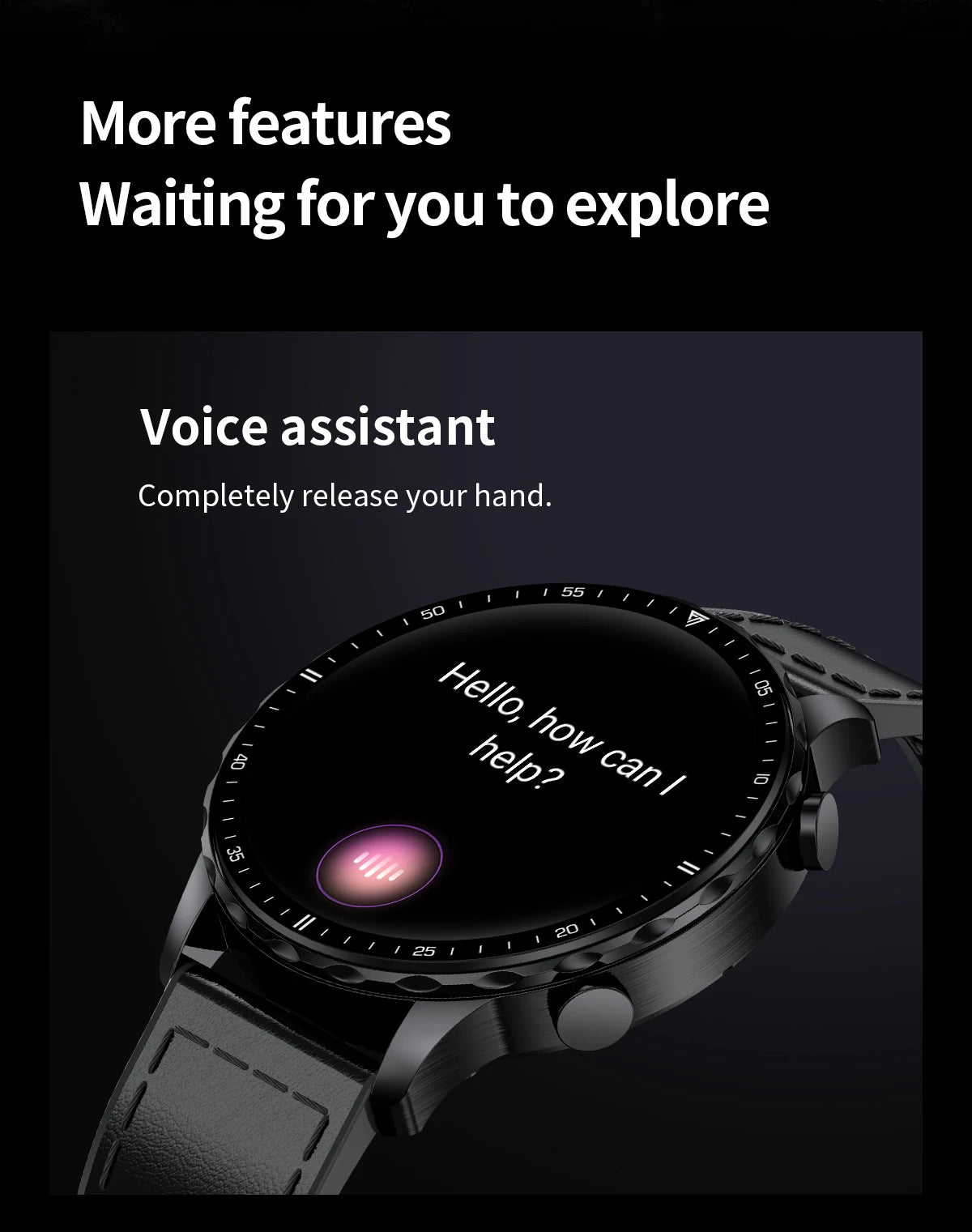 LIGE New Smart Watch 1.53'' 360*360 Full Touch Screen Outdoor Waterproof Bluetooth Call Watches Sports Fitness Man smart watches