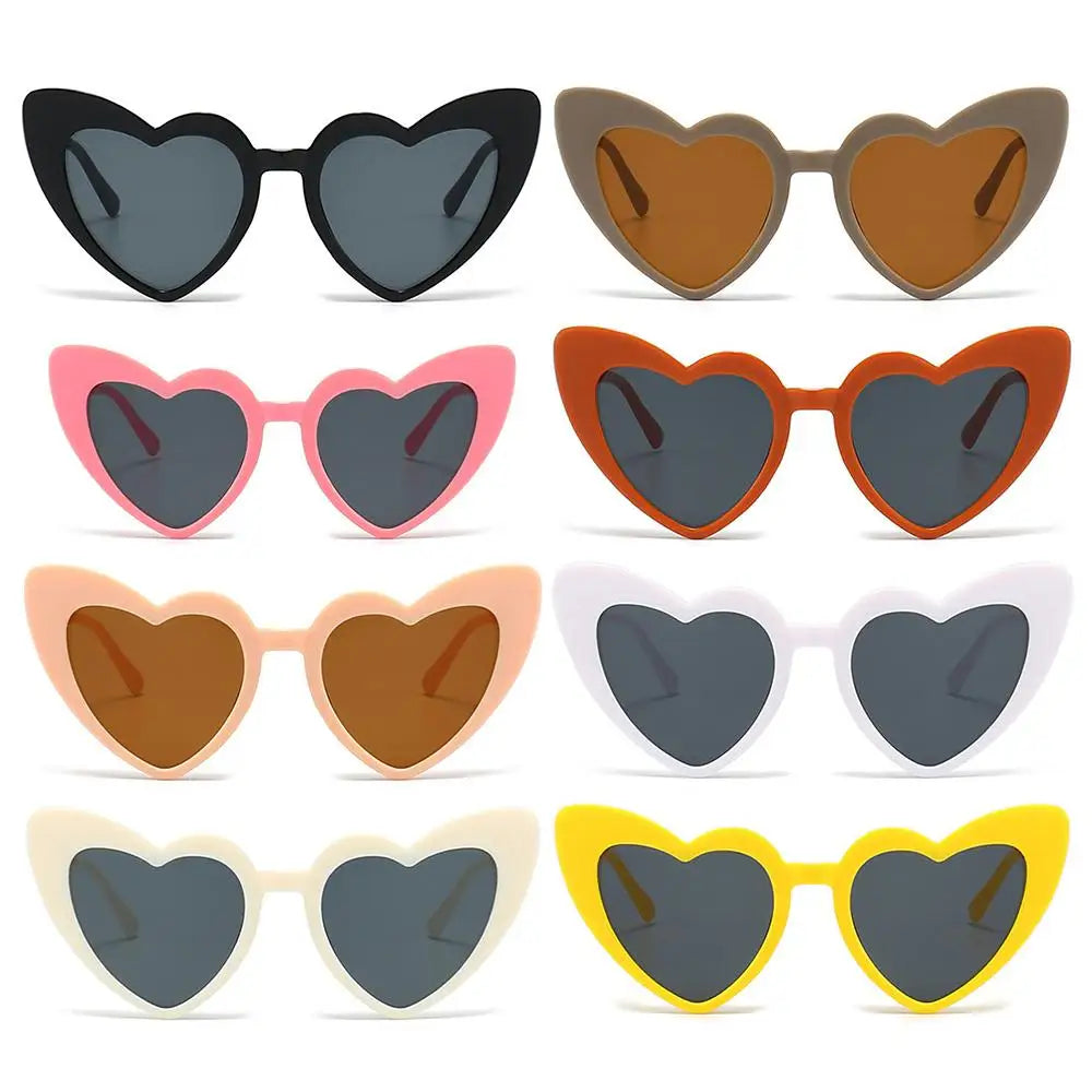 Cute Vintage Pink Kids Sunglasses Heart Sunglasses Glasses Toddler Sunglasses