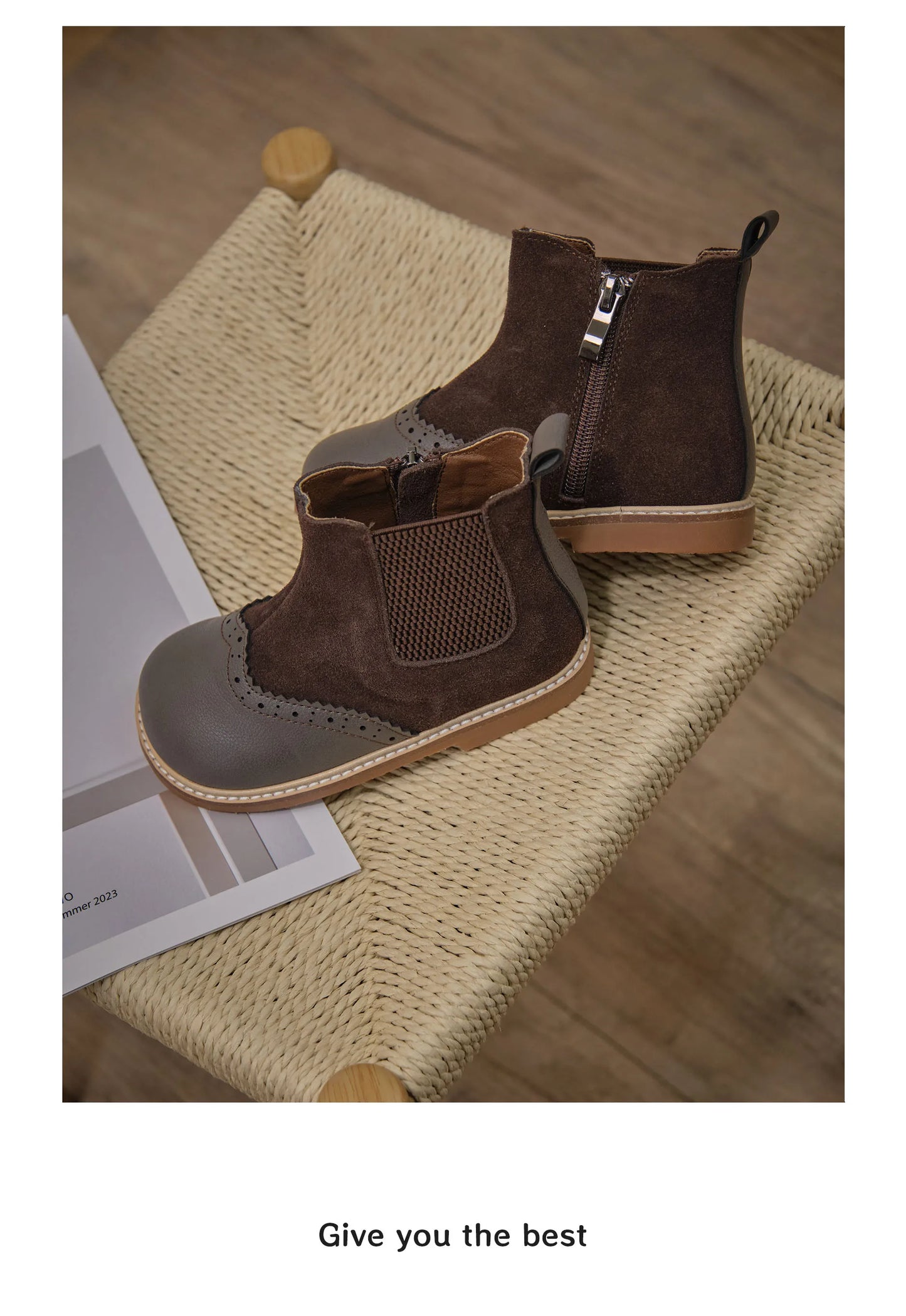 Ins Handmade Winter Girls Boutique Boots Kids Fashion Short Boots Girls Quality Shoes Small Leather Shoes Boys British Style