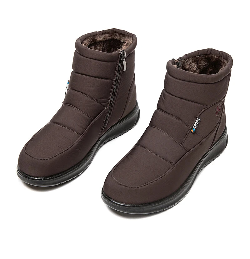 Women Boots 2024 Winter Boots For Women Waterproof Snow Boots Ankle Fur Botas Mujer Elegant Footwear Winter Shoes Women Botines
