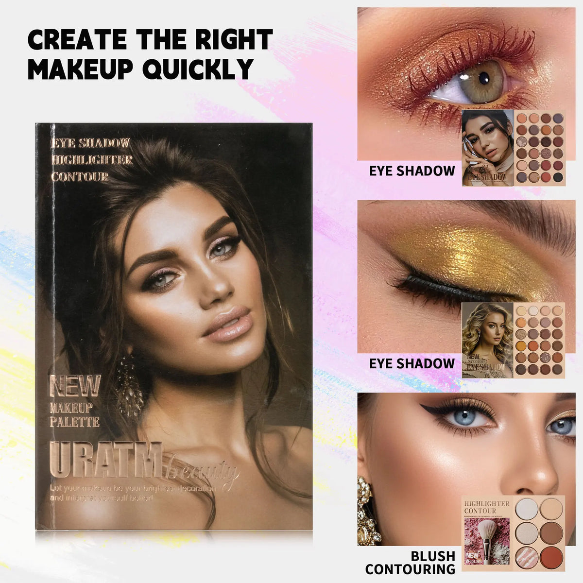 54-color Professional Makeup Palette Book Cosmetics Palette Matte Pearlescent Blush Highlight Contouring All-in-one Cosmetics