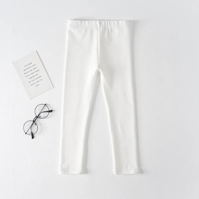 Girls' Leggings Spring And Autumn Style 95 Cotton Female Baby Elastic Pants Children's Slim outer Wear Pants
