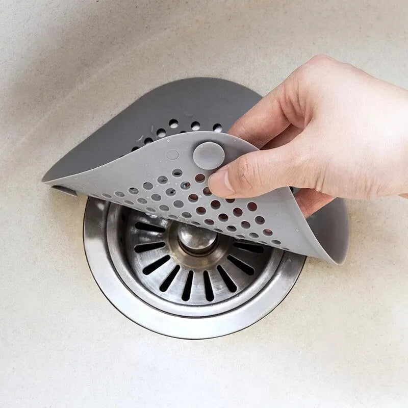 Sink Strainer Shower Drain Plug Hair Catcher Bathtub Shower Kitchen Sink Sewer Hair Filter Screen Silicone Bathroom Accessories