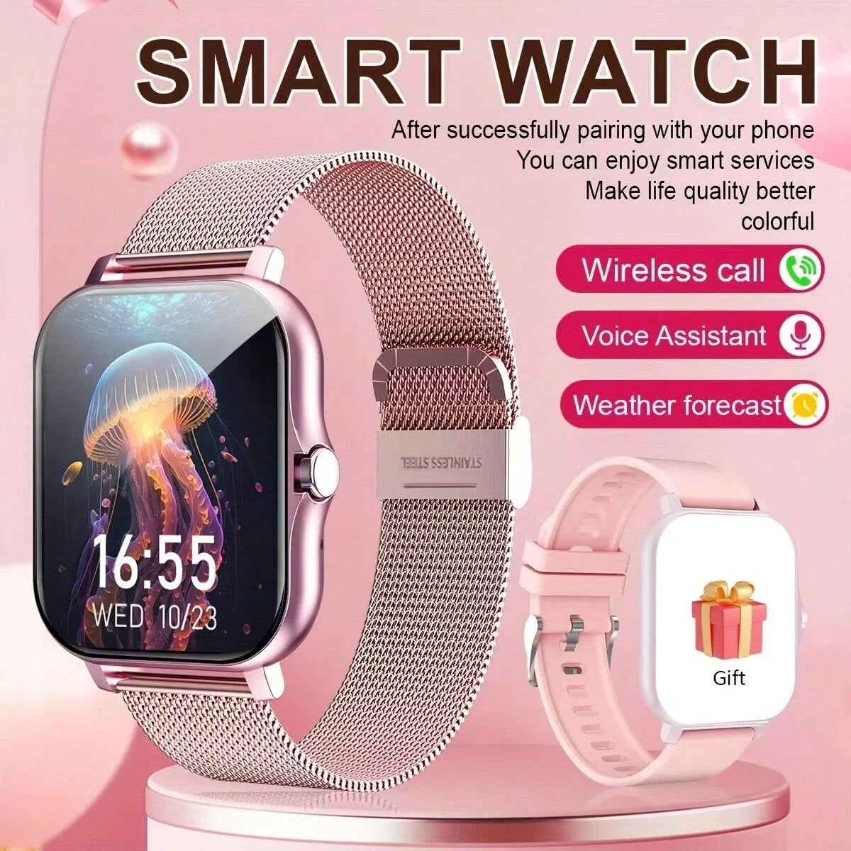 Smart Watch Multi-Functional Sports Smart Watch ,Wireless Calling, Personalized the Watch Faces,Music Control