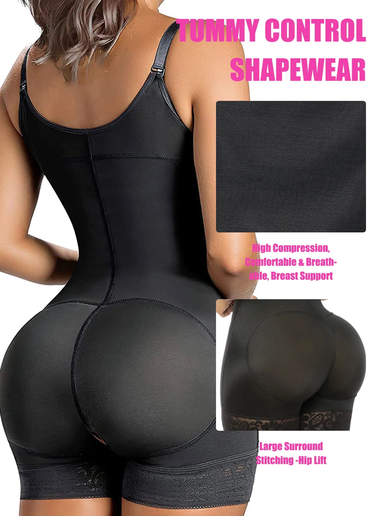 Women Compression Body Shaper Butt Lifter Fajas Colombianas Slimming Corset For  Post Surgery Slimming