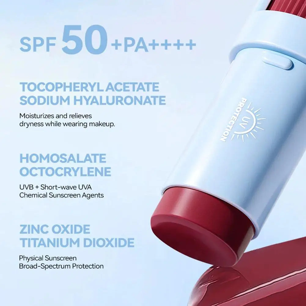 Matte Blush Stick with Natural Satin Finish Offers 5 Color Shades Moderate Coverage Long-lasting Nourishing Skin Care Makeup