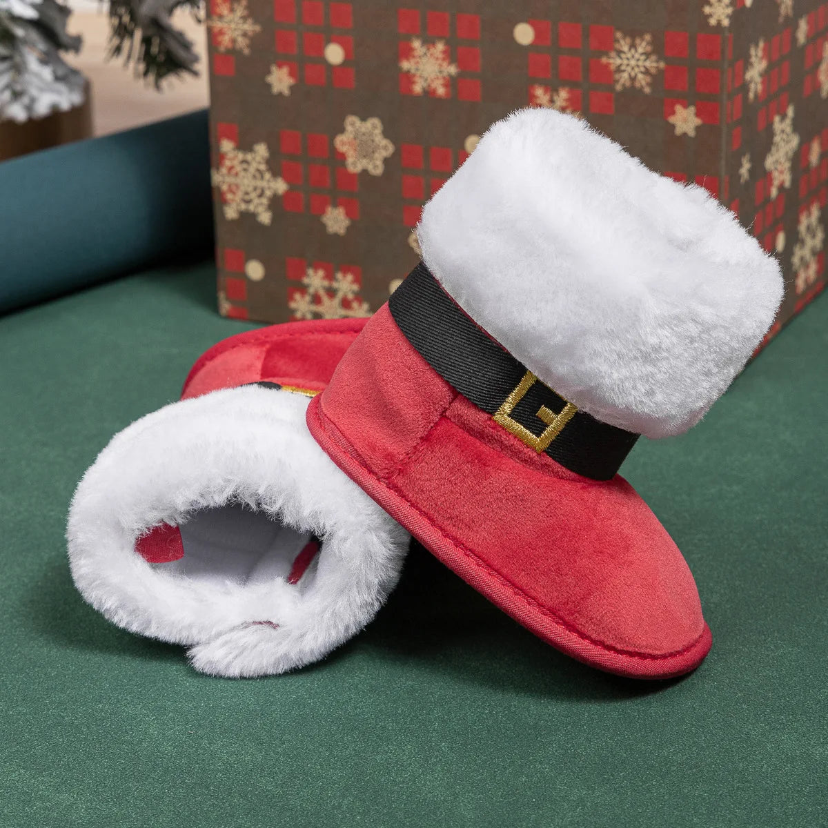 0-1 Year Old Baby Winter Thick and Warm Snow Boots With Added Fleece Soft Soled Warm High Boots