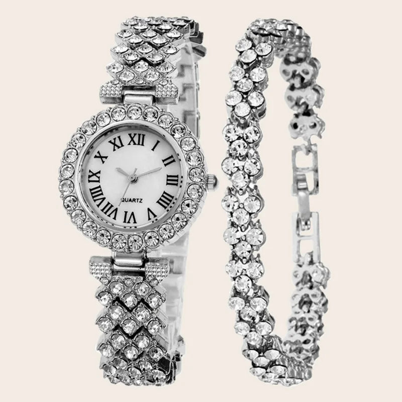 Watch for Women Watches 2023 Best Selling Products Luxury Watch Rhinestone Brand Reloj Mujer Watch Bracelet Set Diamond Steel