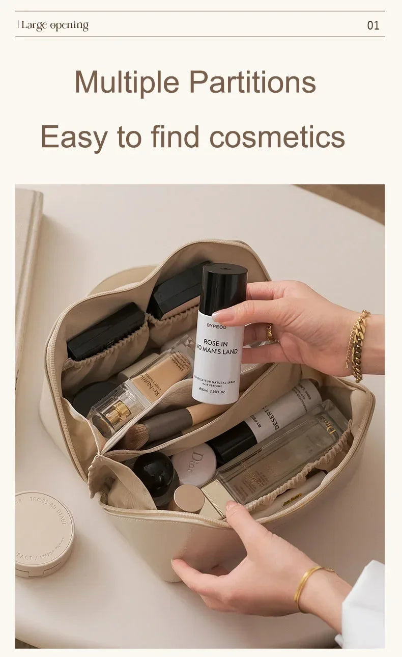 Makeup Organizer Female Toiletry Kit Bag Make Up Storage Pouch Luxury Lady Box, Cosmetic Bag, Organizer Bag For Travel Zip
