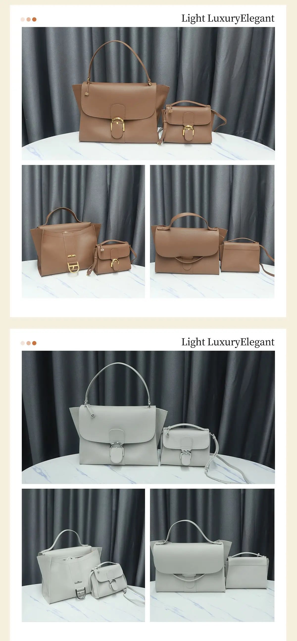 2026 Luxury Brand Genuine Leather Women Shoulder Bags Fashion Gold Buckle Women Handbags Top Quality Solid Crossbody Bags Woman