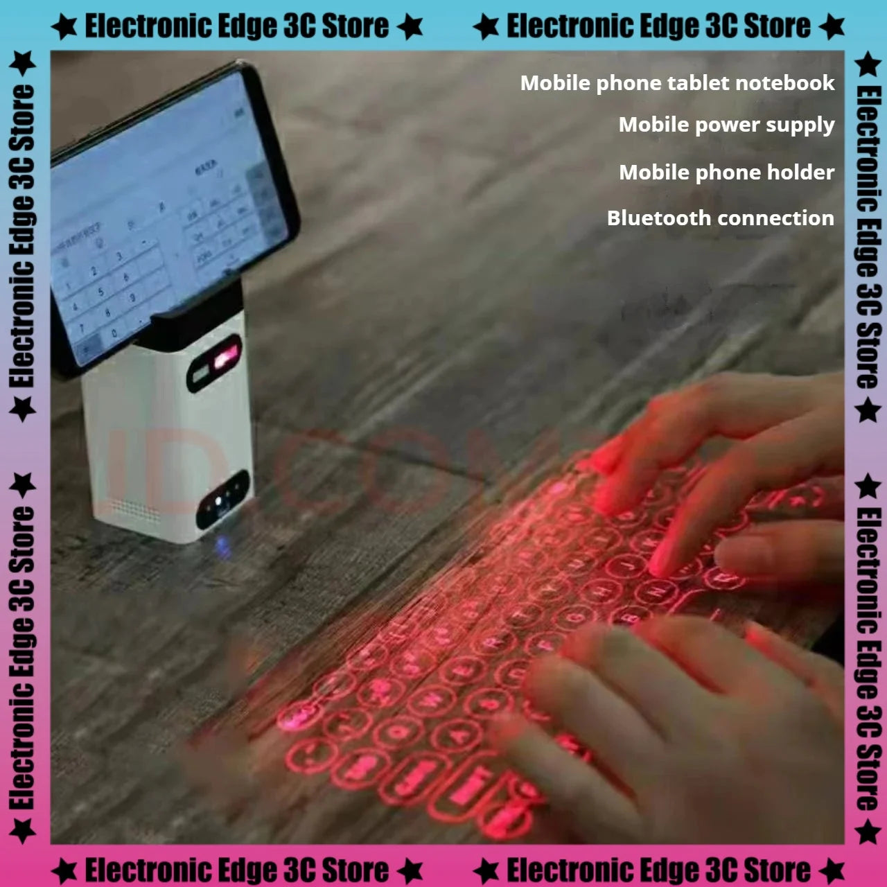 Bluetooth Laser Projection Keyboard Multi-point Recognition Ai Intelligent Chip Widely Compatible With Various Types Of Devices