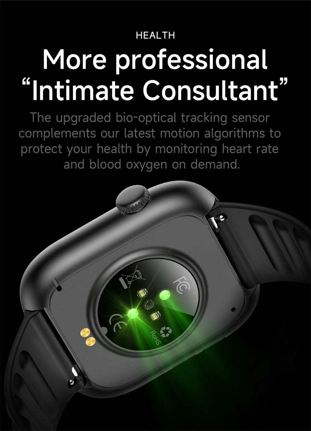 Smartwatch For Men Women Sports Call Smart Watch Fitness Tracker Heart Rate Monitor Custom Dial Watches Heart Rate Waterproof