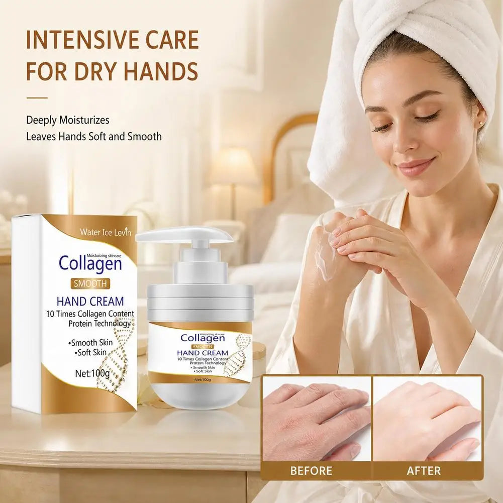 Collagen Hand And Foot Cream,Replenishes Skin Collagen Moisturizes Hands,Collagen Hand Cream Hydrating Hands Cream Skin Care