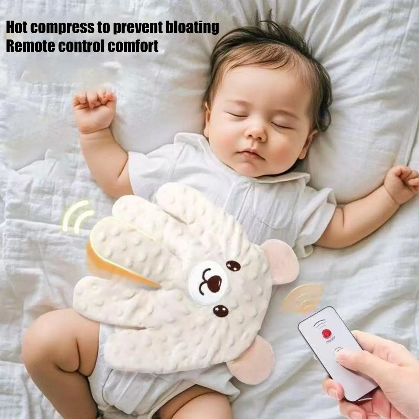 Adjustable Automatic Baby Patting Sleep Pillow Startle Prevention Soothing Palms Remote Control Baby Sleep Aid for 0-3 Toddler