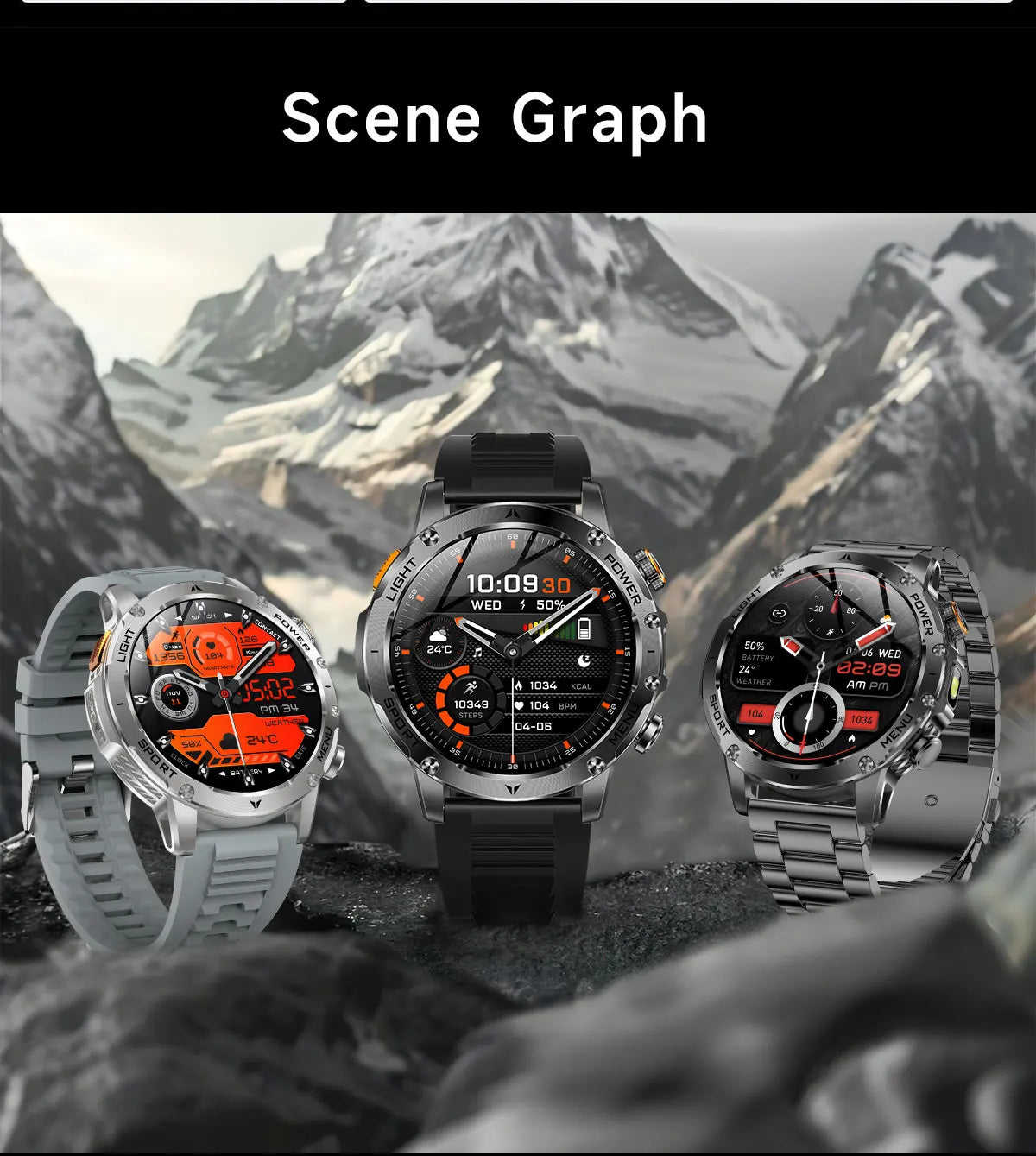 New Smart Watch For Men 1000Mah Battery Fitness Tracking Sport Waterproof Clock Smart Bracelet Men Military High-end custom dial