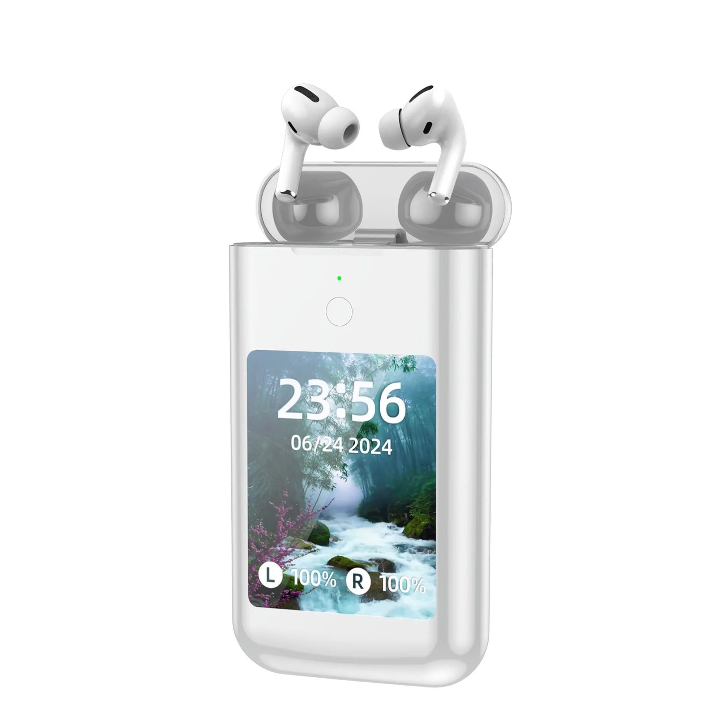 In Ear Style Headphone Large Screen Touch Earphone Large Battery Multiple Function Flashlight Phone Charge Headphone Music Game