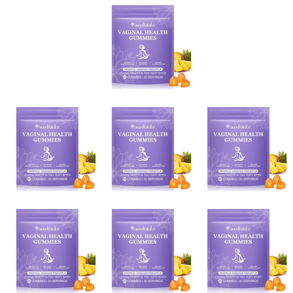 Acentiallabs Vaginal Health Gummies with Bacillus Coagulans and Vitamin C, Supports Immune Defense and PH Balance, 60 Gummies