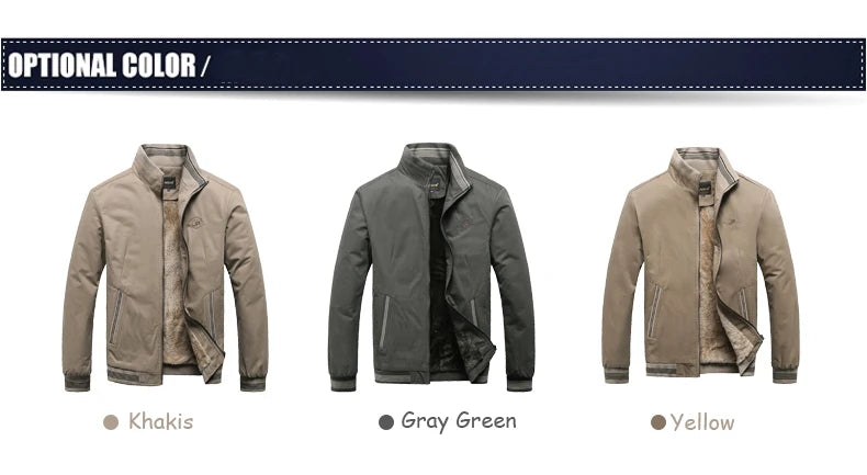 2025 Autumn Men Jackets 100% Cotton Chaqueta Casual Solid Fashion Vintage Warm Vestes Coats High Quality M-5XL Winter Jacket Men