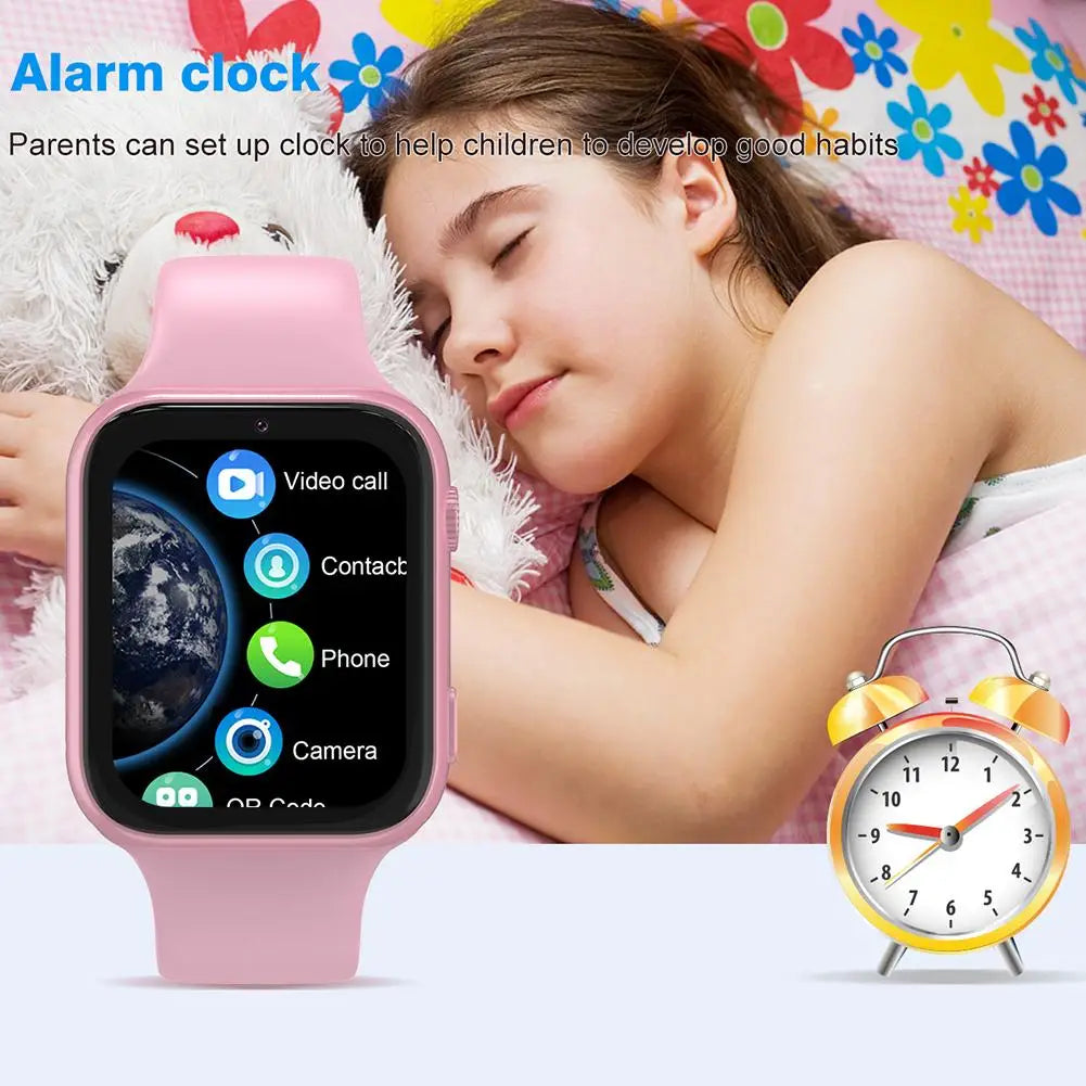 Children's Smart Phone Watches Multiple Language Video Call Waterproof SOS GPS Positioning 4G Full Network Connectivity For Kids