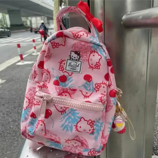 Hello Kitty Backpacks Schoolbag Large School Bags for Teenage Girls Book Bags Anime Student Backpack Female Mochila for Students