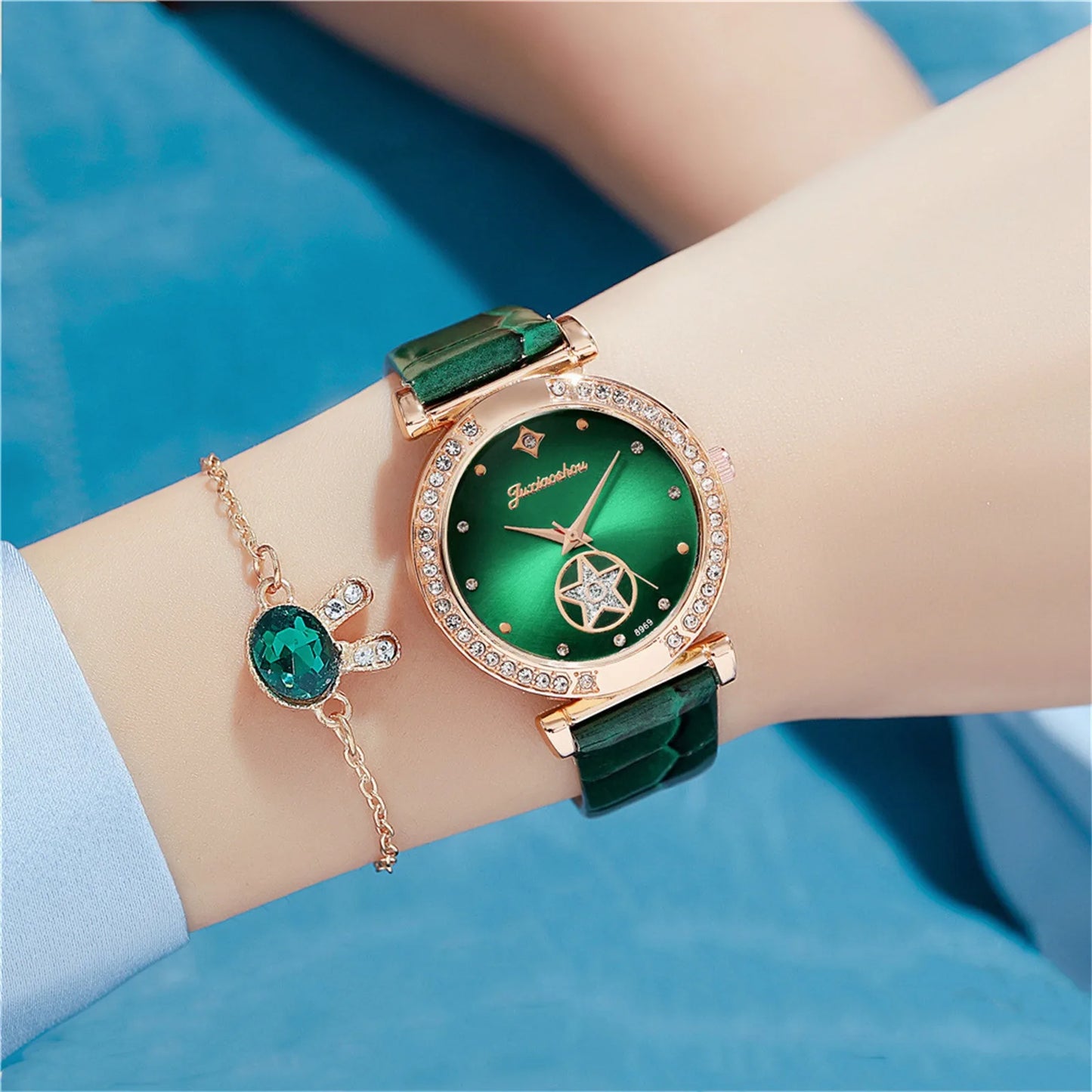 Watch For Women Watch Set With Bracelet Women'S Smooth Belt Quartz Watches, Luxurious And Fashionable Women'S Quartz Watches