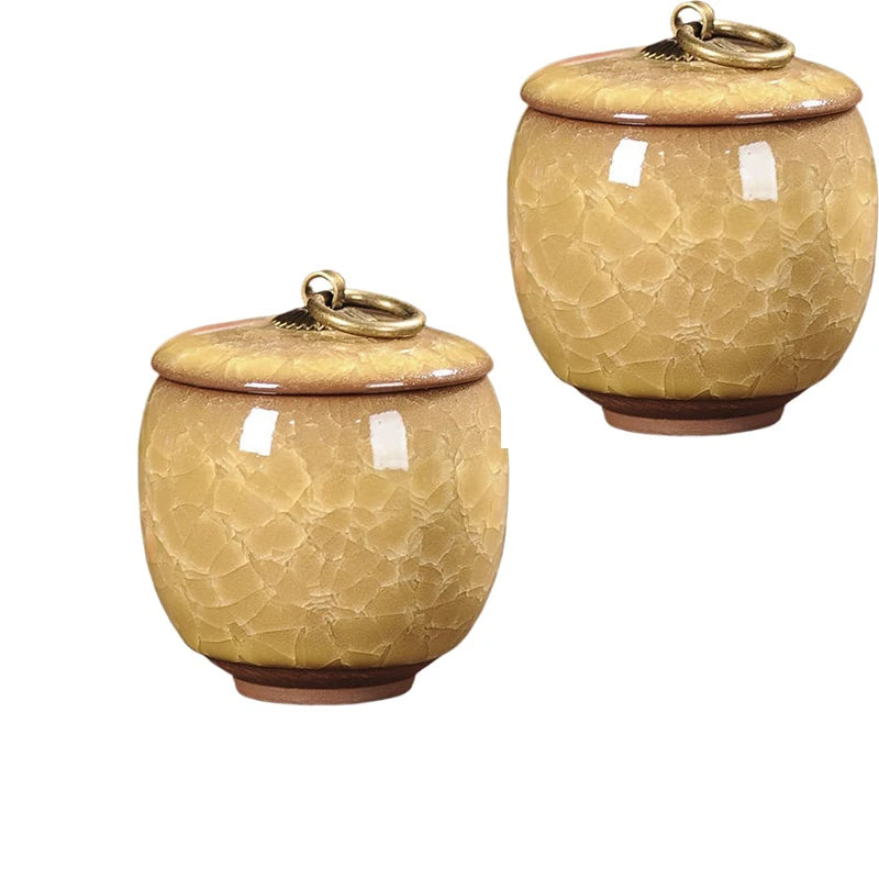 Portable Tea Coffee Sugar Jar Mini Airtight Kitchen Jar Storage Container with Lid China Storage Bottles & Jars Home Decor Gifts