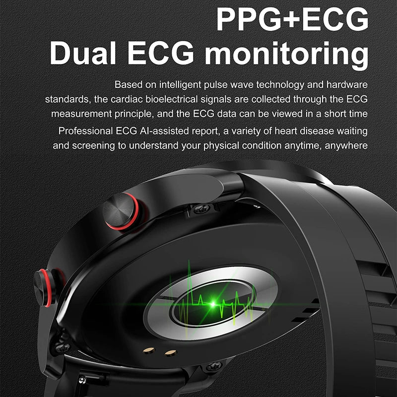 Sports Smart Watch Men Women HD Screen ECG+PPG Bluetooth Call GPS Tracker Heart Rate Monitor IP68 Waterproof SmartWatch 2026 New