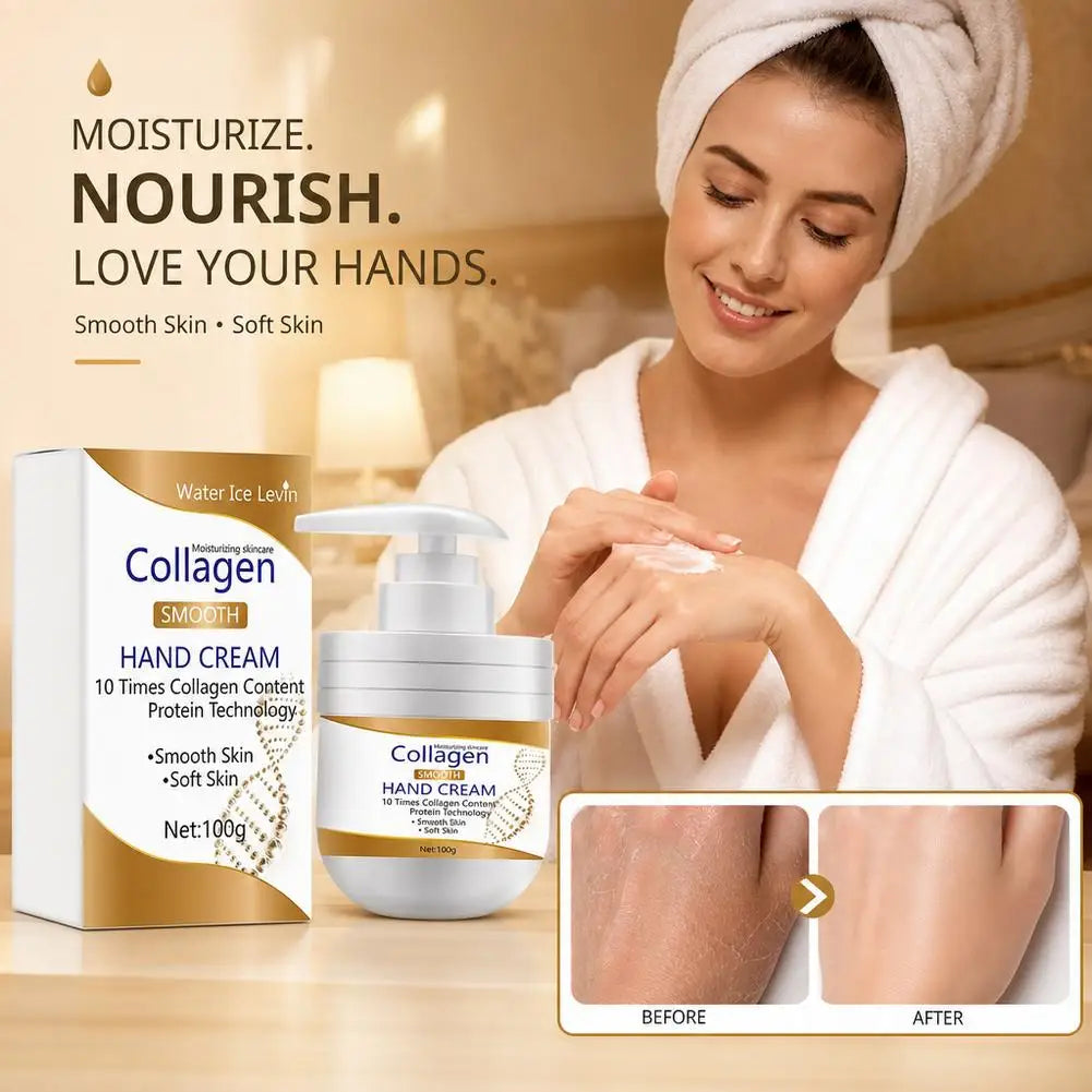 Collagen Hand And Foot Cream,Replenishes Skin Collagen Moisturizes Hands,Collagen Hand Cream Hydrating Hands Cream Skin Care
