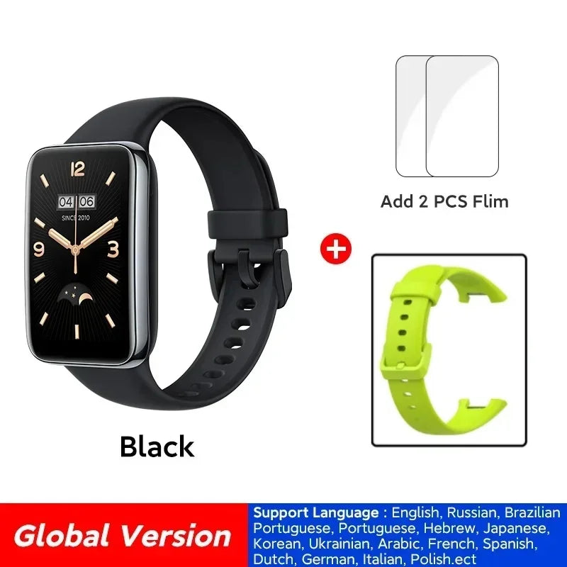 Original Global Version Xiaomi Mi Band 7 Pro AMOLED Screen Blood Sleep Breathing Oxygen Monitoring Health Management Smart Watch