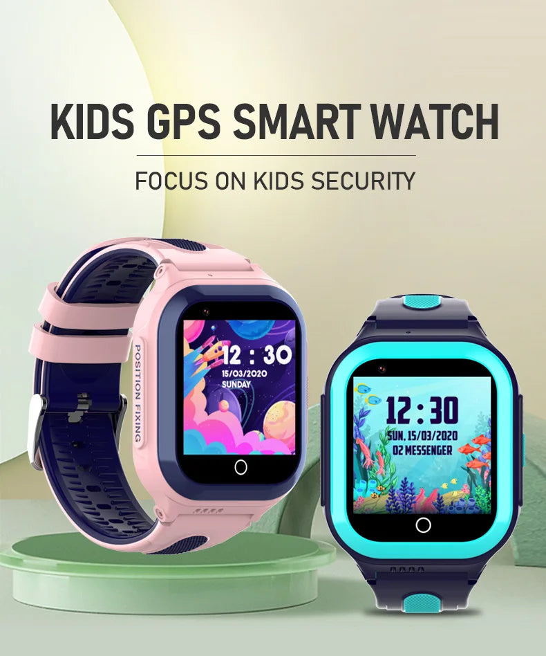 VJOYCAR Cheap Children Safety  DF70 Kids Smart Watch with GPS Video Call SOS Bracelet 4G GPS Tracking Device