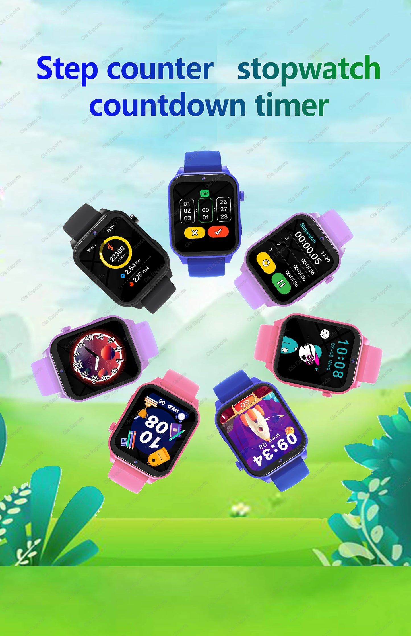 2025 New Smart Watch For Children HD Touch Screen Camera 18 Games Sleep Monitoring Alarm Clock Calculator Birthday Gift Boy Girl