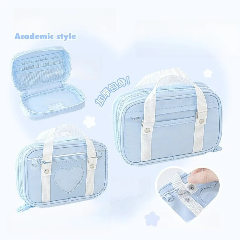 New Arrivals Large Capacity Makeup Bags  Academic Style Cosmetic Bag Multifunctional Fabric Storage Bag for Women Wholesales