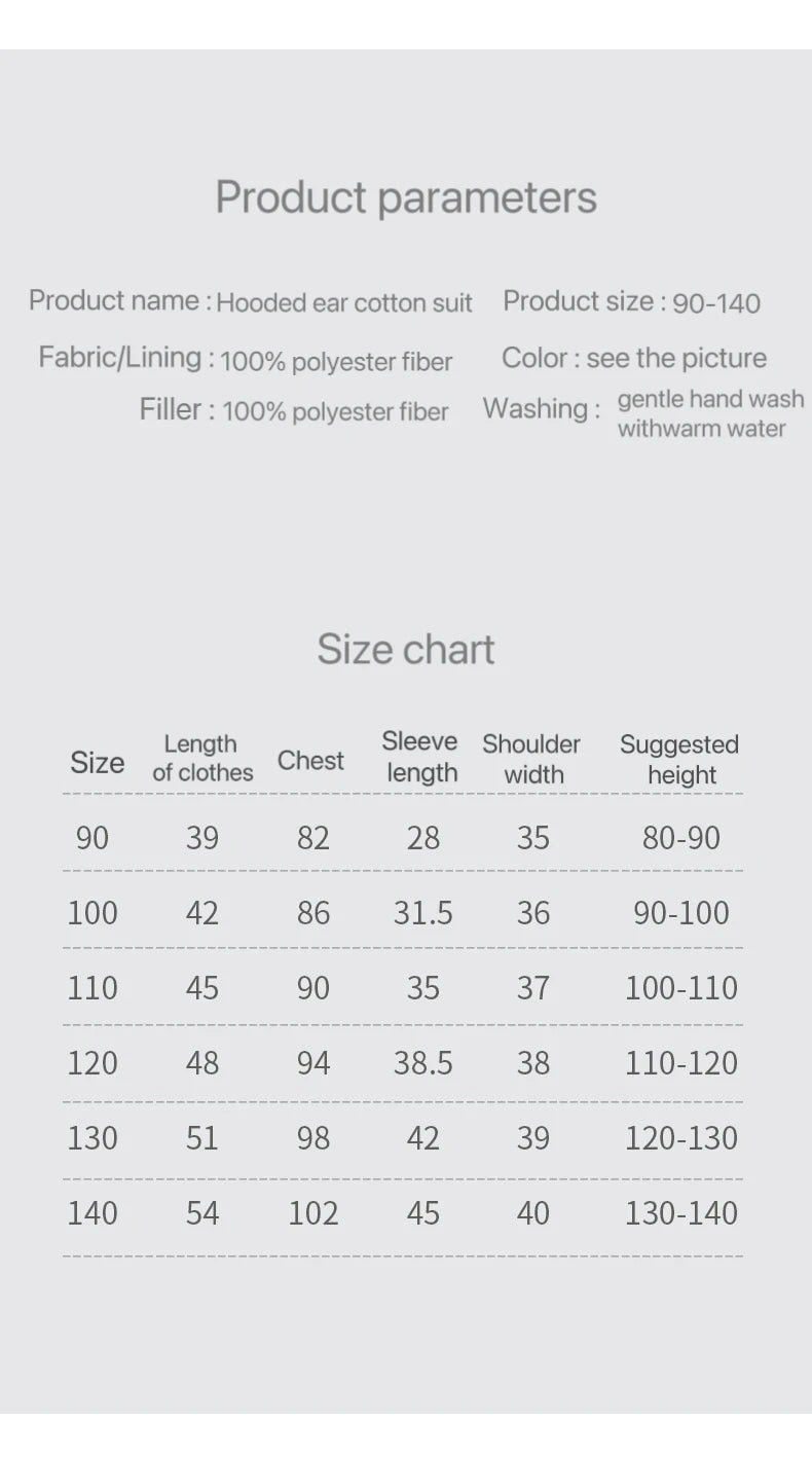 1pcs Boy Girl Coat Baby Winter Thick Down Jackets Kids Warm Plush Thicken Outerwear Clothes Fur Hooded Jacket Children Snowsuit