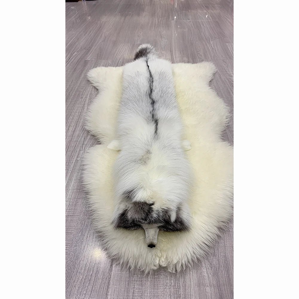 Winter Warm Large Real Fox Fur Collar Natural Fur Coat Scarves Luxury Women Men Jackets Hood Shawl Decor Female Neck Scarf Wraps