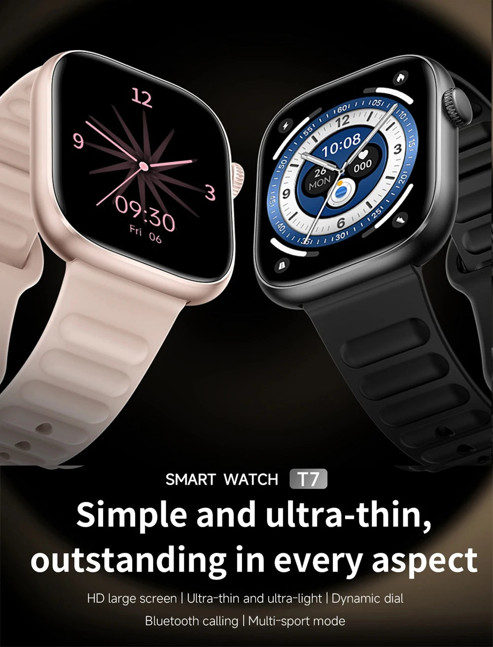 Smartwatch For Men Women Sports Call Smart Watch Fitness Tracker Heart Rate Monitor Custom Dial Watches Heart Rate Waterproof