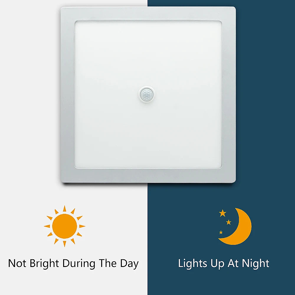 SANDIY Ceiling Lights Motion Sensor LED Panel Lights Smart Ceiling Lamp 6W 12W 24W for Foyer Kitchen Hallway Luminarie AC85-265V