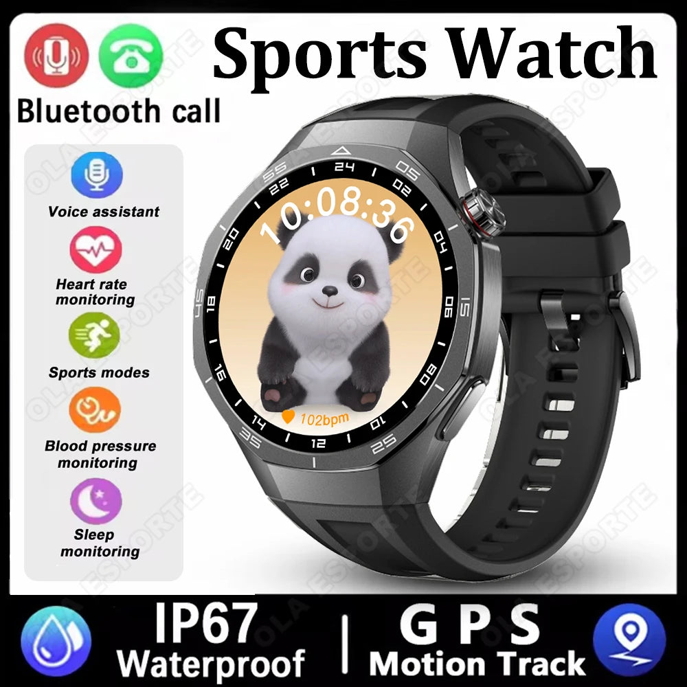 Smart Watches For Men Women 1.5" 360*360 HD Screen 330mAh Battery Heart Rate Sleep Health Bluetooth Call Watches For Man HT30