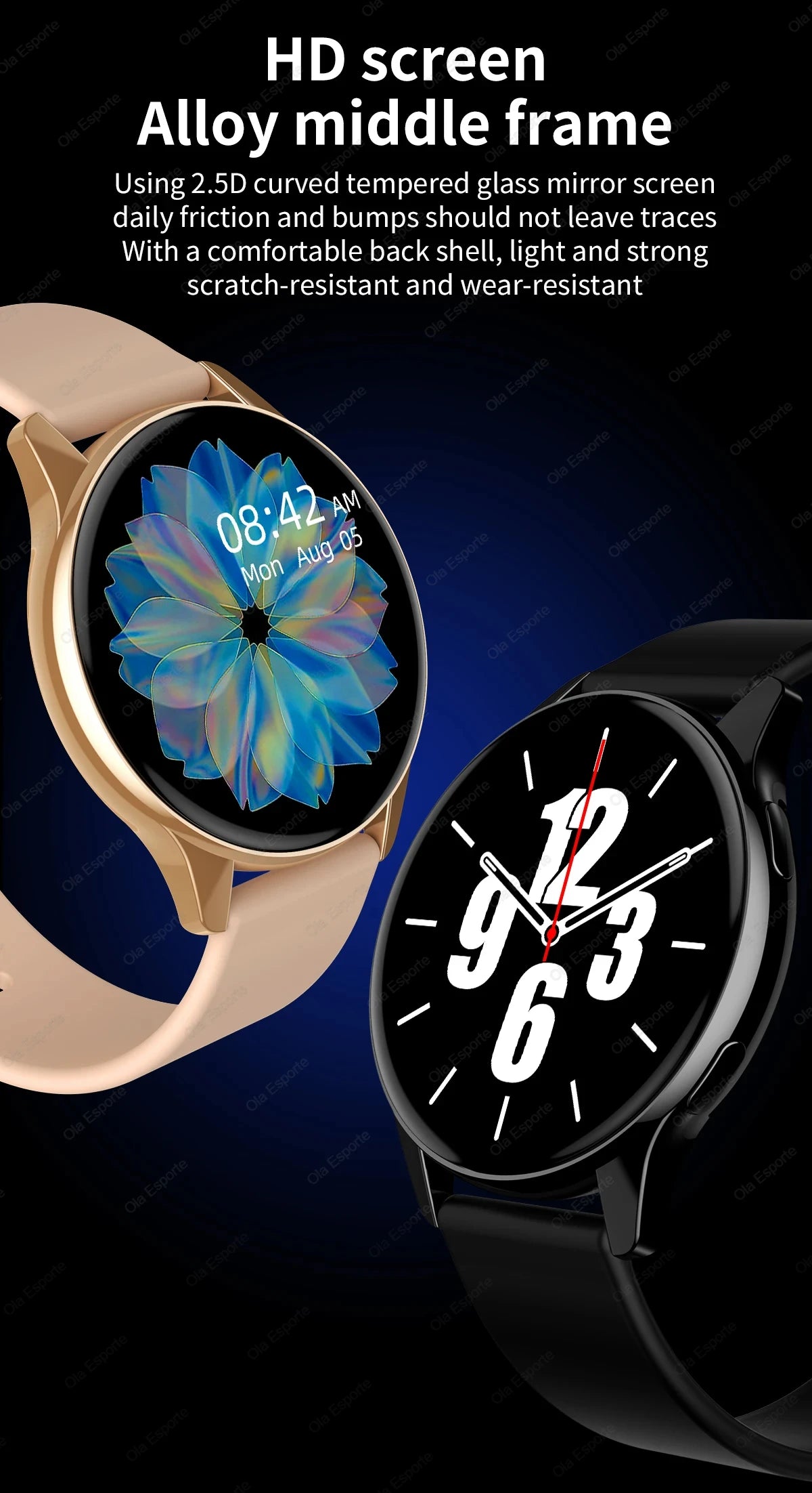 Smartwatch Women Watch 6 Health Monitoring Watch Waterproof Voice Assistant Bluetooth Call Smart Watch 2026 New Sports Watch