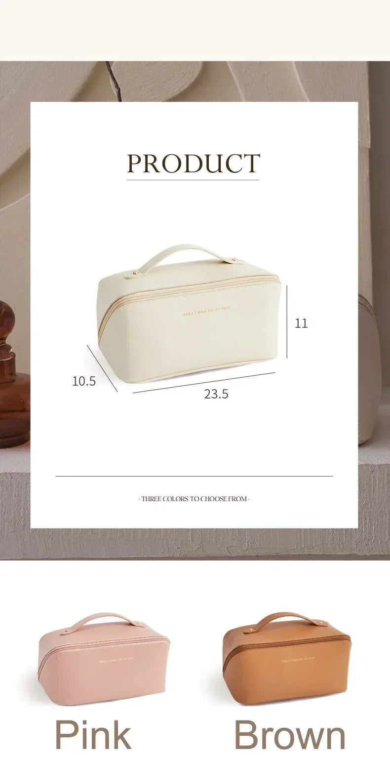 Makeup Organizer Female Toiletry Kit Bag Make Up Storage Pouch Luxury Lady Box, Cosmetic Bag, Organizer Bag For Travel Zip