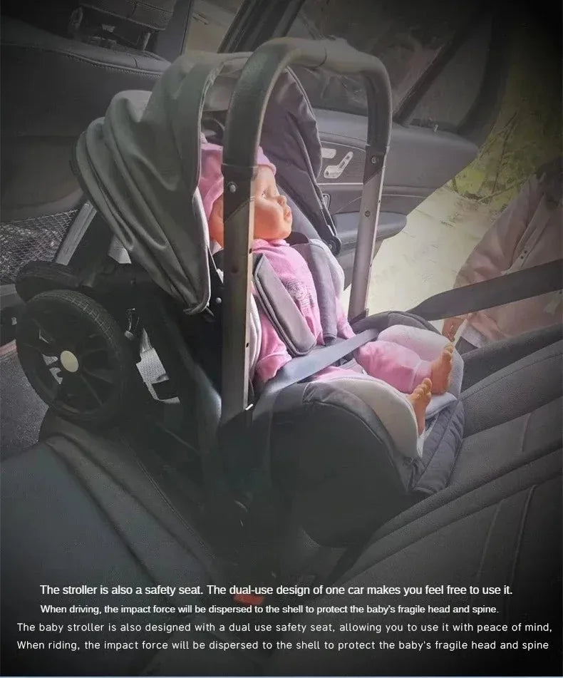 2025 NEW baby stroller 4in1 trolley car seat Multifunctional baby carriage luxury Foldable and portable strollers